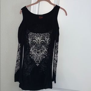 COPY - Long sleeved embellished top